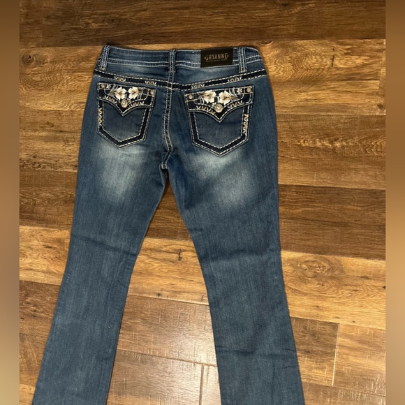Shyanne Jeans Bootcut Shy Womens Size 29 Reg Country Floral Stretch - Picture 8 of 9